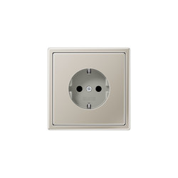 LS 990 | socket stainless steel | Prese Schuko | JUNG