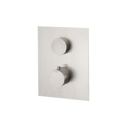 Emotion 5 mm shower flush-mounted with thermostat and 3-way diverter | Shower controls | CONTI+