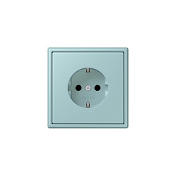 LS 990 in Les Couleurs® Le Corbusier | socket 32033 céruléen clair | Schuko sockets | JUNG