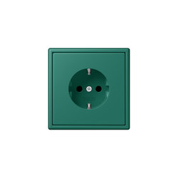 LS 990 in Les Couleurs® Le Corbusier | socket 32040 vert anglais | Schuko sockets | JUNG
