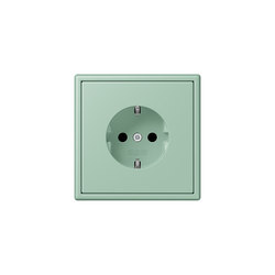 LS 990 in Les Couleurs® Le Corbusier | socket 32041 vert anglais clair | Schuko sockets | JUNG