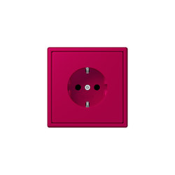 LS 990 in Les Couleurs® Le Corbusier | socket 32101 rouge rubia | Schuko sockets | JUNG