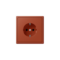 LS 990 in Les Couleurs® Le Corbusier | socket 32110 l'ocre rouge | Prese Schuko | JUNG