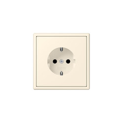 LS 990 in Les Couleurs® Le Corbusier | socket 4320B blanc ivoire | Schuko sockets | JUNG