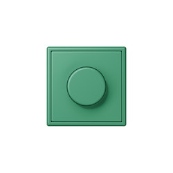 LS 990 in Les Couleurs® Le Corbusier | rotary dimmer 4320G vert 59 | Schuko sockets | JUNG