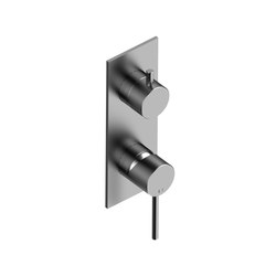 Fasson 40 mm shower flush-mounted with thermostat and 2-way diverter, rectangular | Shower controls | CONTI+