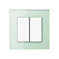 LS Plus | F40 push button soft white glass | Push-button switches | JUNG