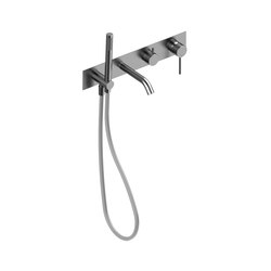 Fasson 40 mm single-lever flush-mounted combination bath/hand shower | Bath taps | CONTI+