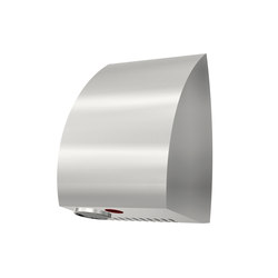 SteelTec Hand dryer, with IR sensor, stainless steel, AE DESIGN | Bathroom accessories | CONTI+