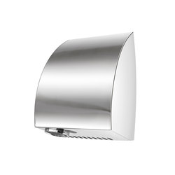 SteelTec hand dryer, with IR sensor, stainless steel matt, TURBO DESIGN | Bathroom accessories | CONTI+