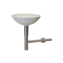 Countertop washbasin with self-supporting siphon, 300 chrome | Wash basins | CONTI+