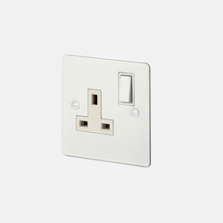 Electricity | 1G UK Socket | White | Sockets | Buster + Punch