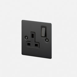 Electricity | 1G UK Socket | Black | Sockets | Buster + Punch