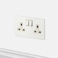 Electricity | 2G UK Socket | White | Sockets | Buster + Punch