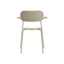 Co Dining Chair w. Armrest | Plastic Seat and Back | Olive