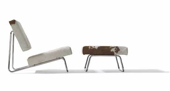 Lounge chair/ottoman Hirche | Poltrone | Richard Lampert
