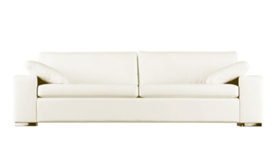 Conseta Sofa High Quality Designer, Rananto Off White Leather Sleeper Sofa