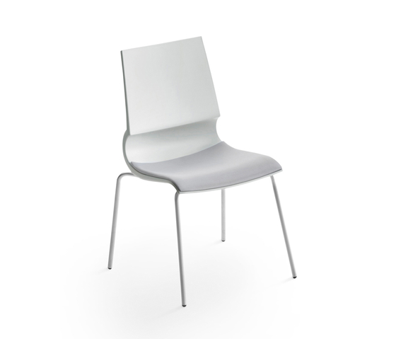 Ricciolina 4 gambe con rivestimento sedile | Sedie | Maxdesign