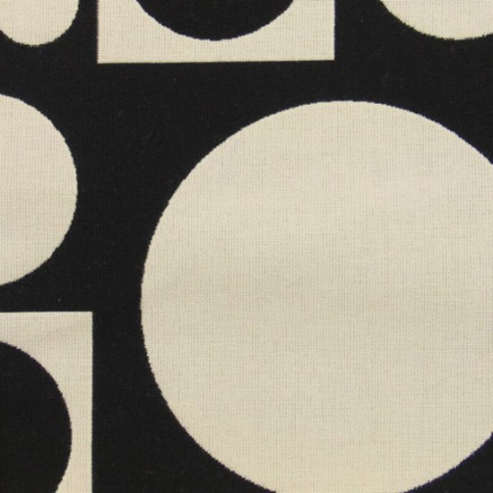 Geometri 004 White/Black | Tejidos tapicerías | Maharam