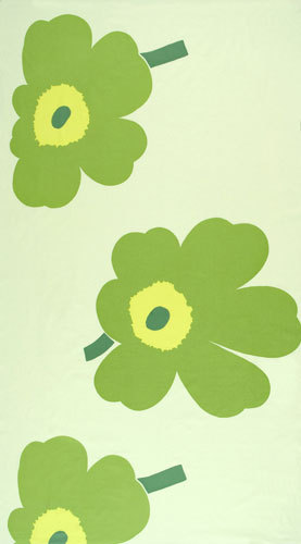 Juhla Unikko light green interior fabric | Tissus de décoration | Marimekko