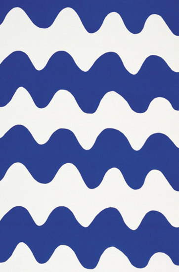 Lokki blue interior fabric | Tissus de décoration | Marimekko