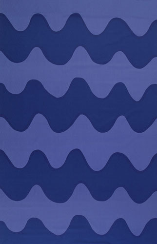 Lokki blue/blue interior fabric | Dekorstoffe | Marimekko