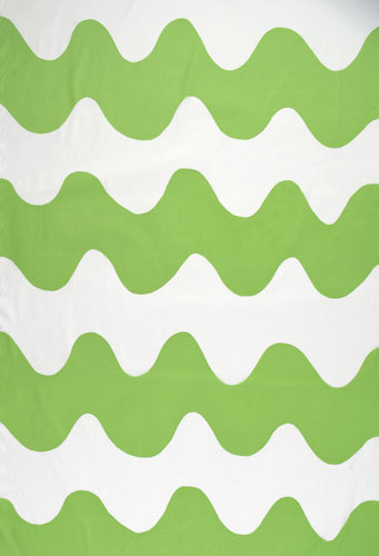 Lokki green interior fabric | Drapery fabrics | Marimekko