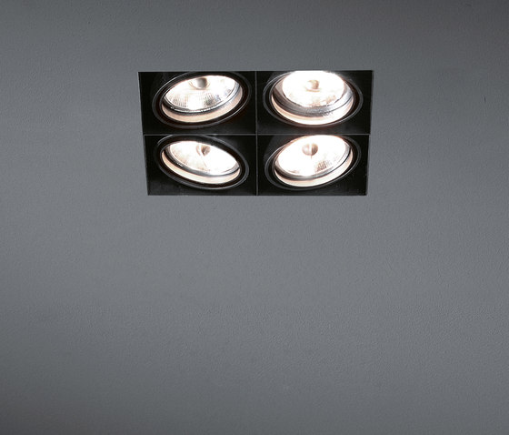 Mini multiple trimless 4x AR70 GE | Lampade soffitto incasso | Modular Lighting Instruments