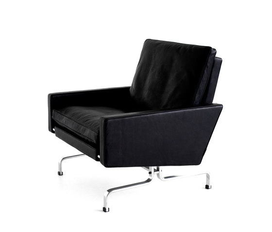 PK31™ | Lounge chair | Leather | Matt chromed spring steel base | Module | Fauteuils | Fritz Hansen
