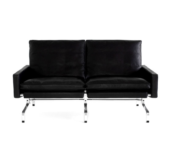 PK31™/2 | Sofa | Leather | Matt chromed spring steel base | Module | Canapés | Fritz Hansen