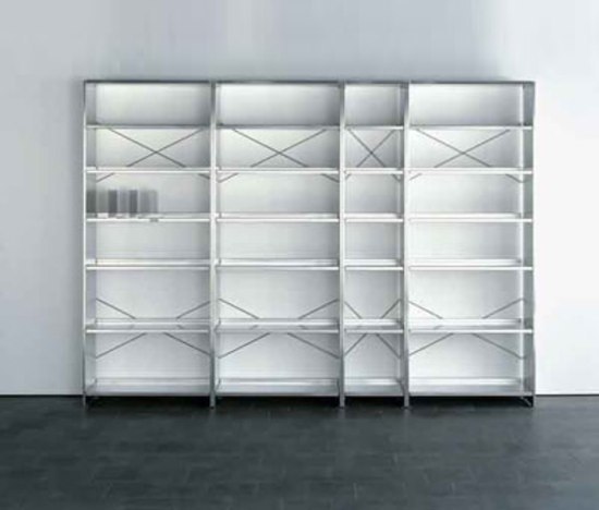 Aluminium shelves | Étagères | Lehni