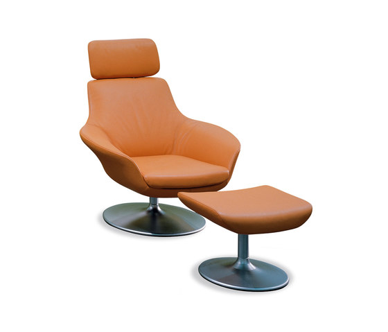 Oscar 220 armchair I footstool | Poltrone | Walter Knoll