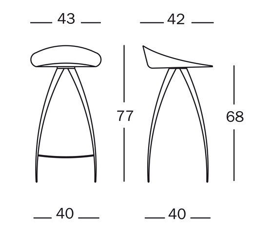 Lyra Stool | Sgabelli bancone | Magis