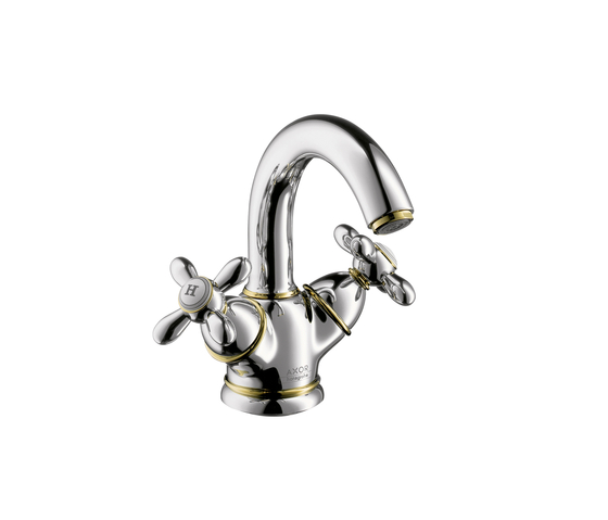 AXOR Carlton 2-handle basin mixer with swivel spout and copper pipes DN15 | Wash basin taps | AXOR