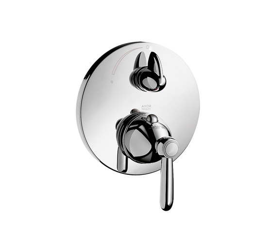 AXOR Carlton thermostatic mixer for concealed installation with shut-off valve and lever handle | Shower controls | AXOR