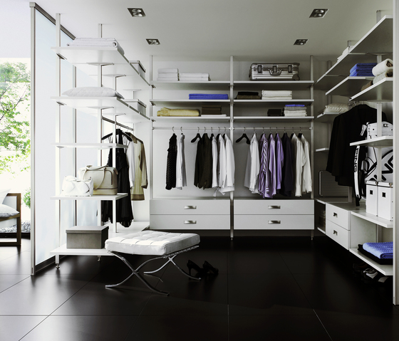 Uno interior closet storage system | Walk-in wardrobes | raumplus