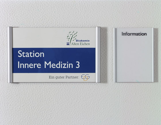 tube+panel Direction signs wall-mounted | Pictogramas | Meng Informationstechnik