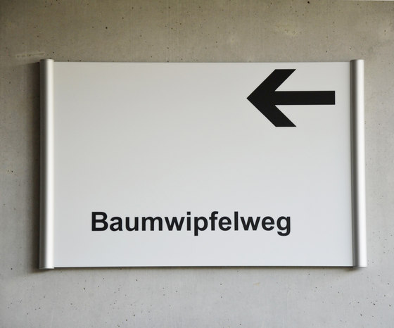 tube+panel Direction signs wall-mounted | Symbols / Signs | Meng Informationstechnik