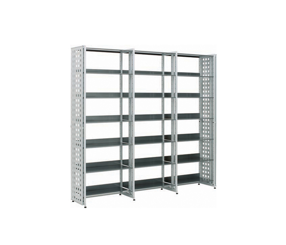 Littbus Perforated Steel / Single sided 374x2044 mm | Shelving | Lustrum
