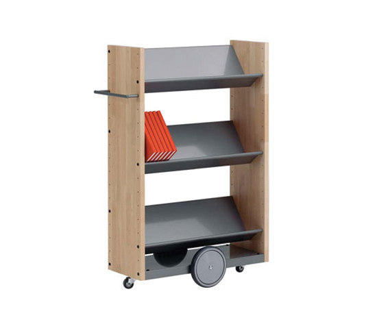 Modules / Book trolley - Mobil 4 | Chariots | Lustrum
