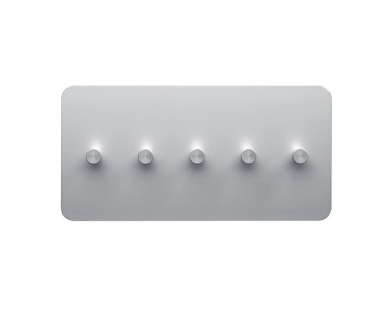 Round20  Wall panel, 5 coat hooks | Barre attaccapanni | Cascando