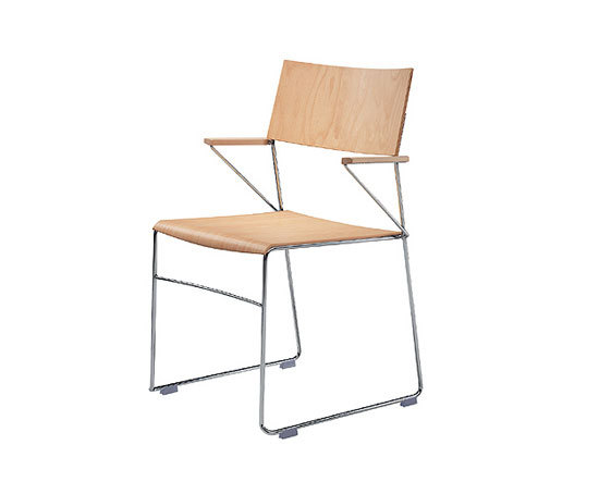 outline chair with armrests | Sedie | Wiesner-Hager
