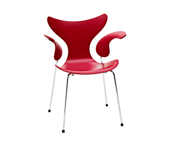 Lily™ | 3208 | Chair | Fully upholstered | Chrome base | Sillas | Fritz Hansen
