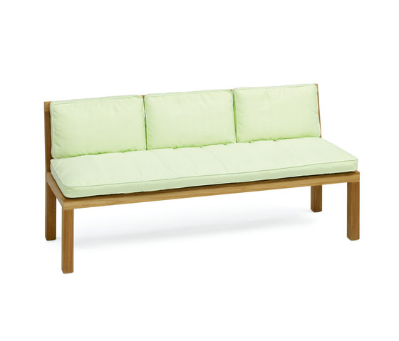 New Hampton Bench with seat and back cushions | Bancos | Weishäupl