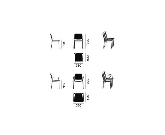 E-motive stackable chair | Chairs | AKABA