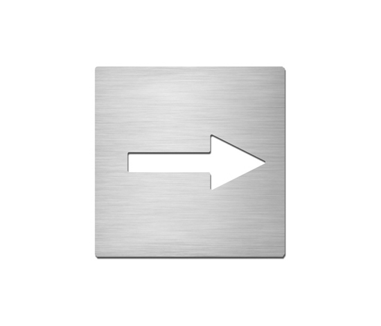 Pictograms square | stainless steel | Direction | Pictogramas | Serafini