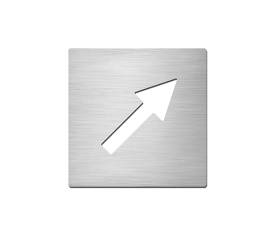 Pictograms square | stainless steel | Direction | Pictogrammes / Symboles | Serafini