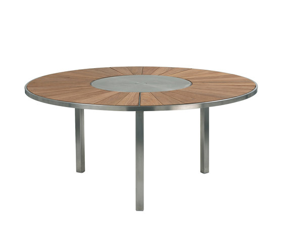 O-Zon OZN 185 table with S/S center | Dining tables | Royal Botania
