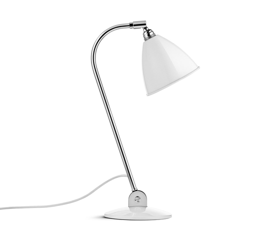 Bestlite BL2 Table lamp | Matt White/Chrome | Lámparas de sobremesa | GUBI