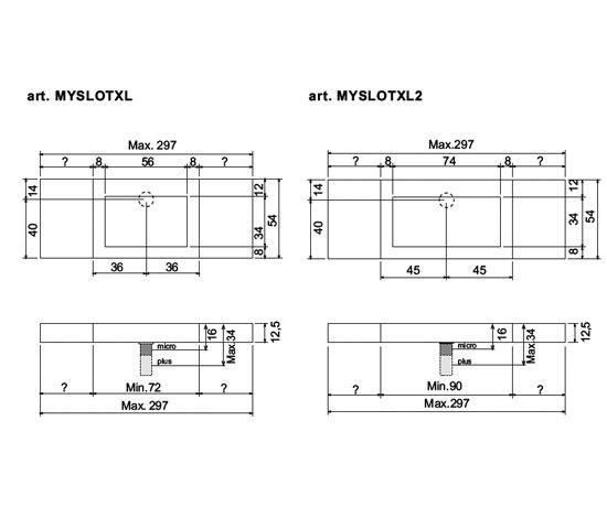 Myslot XL / Myslot XL2 | Waschtische | antoniolupi